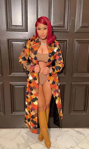Nicki Minaj wearing Chloé jacket