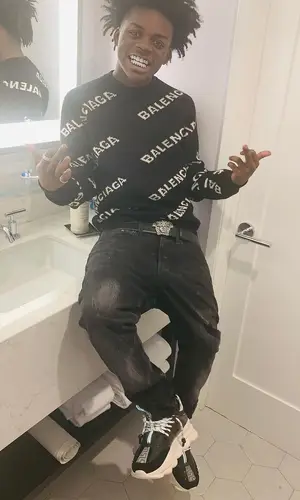 Quin NFN wearing Balenciaga sweatshirt