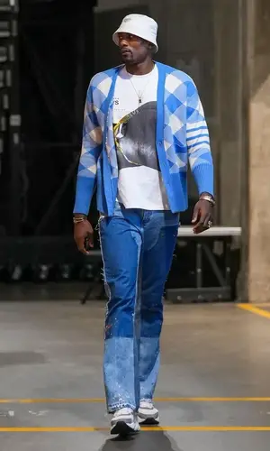 Serge Ibaka wearing Gallery Dept. jeans
