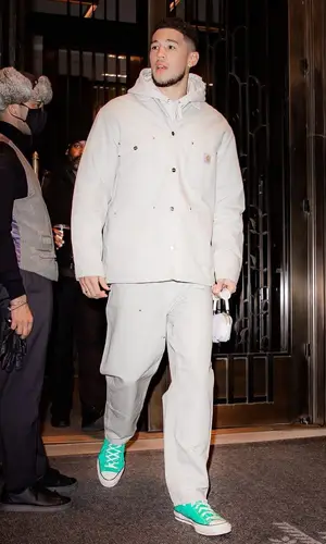 Devin Booker wearing Carhartt jacket