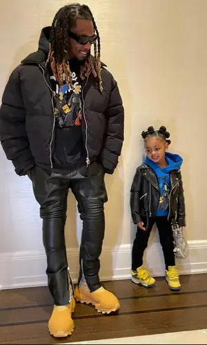 Offset wearing Balenciaga hoody
