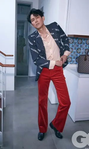 Jungjae Lee wearing Gucci jacket