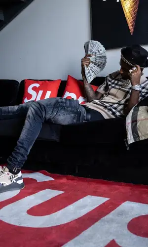 Funny Mike wearing Burberry hat