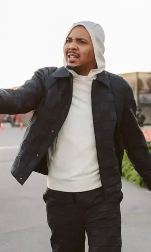 G Herbo wearing Louis Vuitton boots