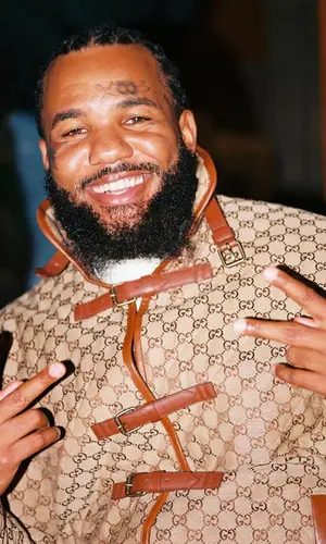 The Game wearing Gucci jacket