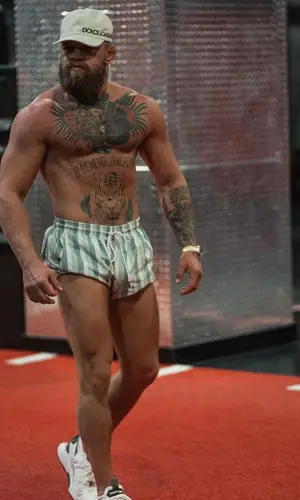 Conor McGregor wearing Versace t-shirt