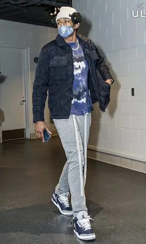 Bradley Beal wearing Louis Vuitton jacket