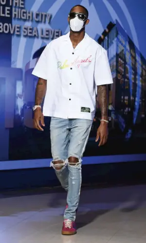 Will Barton wearing Amiri jeans