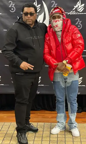 Babyface Ray wearing Bape hoody