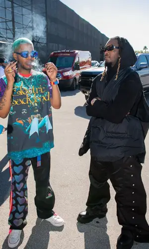 Kid Cudi’s Outfit in Libertine T-Shirt, Converse Sneakers & Polite Worldwide Jewelry (2021)