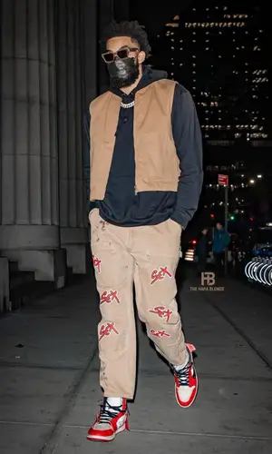 Karl Anthony Towns wearing Chrome Hearts hoody