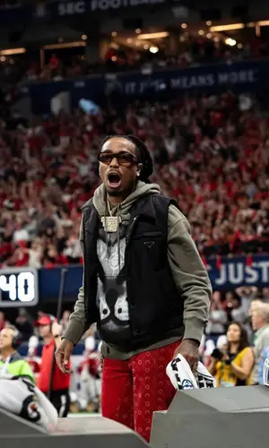 Quavo wearing Givenchy hoody