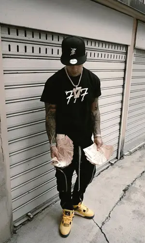 Tony Effe wearing Rick Owens pants