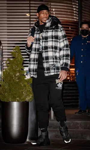 Demar Derozan wearing Moncler jacket