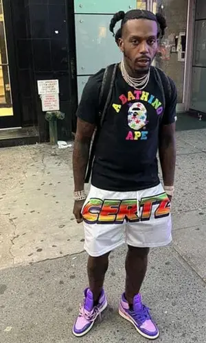 Sauce Walka wearing Bape backpack