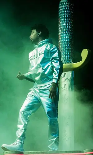 21 Savage wearing Celine hoody