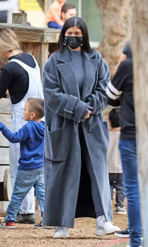 Kylie Jenner wearing The Attico jacket