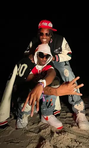 Bloody Osiris wearing Virgil Abloh jeans