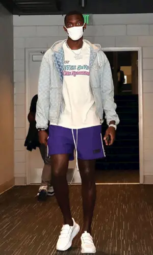 Bobby Portis wearing Daniel Patrick shorts