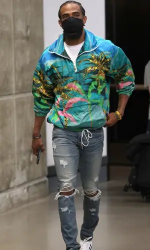 Mike Conley wearing Celine jacket