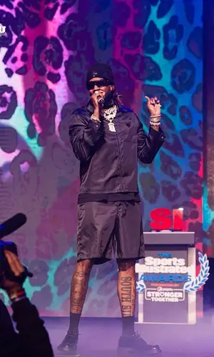 2 Chainz wearing Prada sock