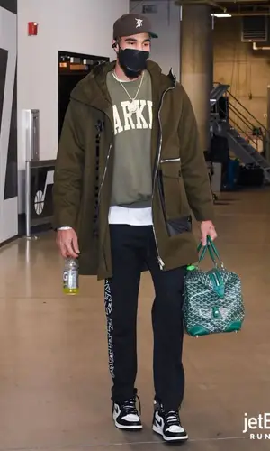 Jayson Tatum wearing Fear of God cap