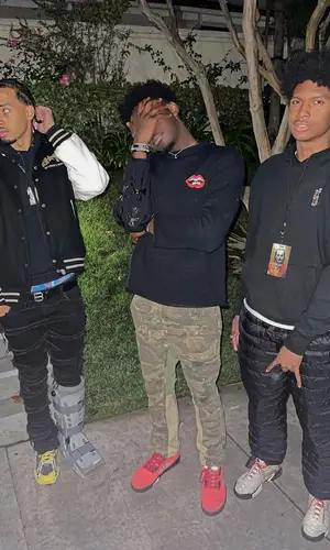 Amari Bailey wearing Valabasas jeans