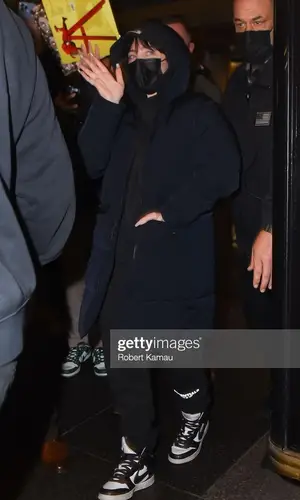 Billie Eilish wearing Fear of God hoody