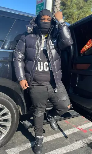 Maxo Kream wearing Gucci t-shirt