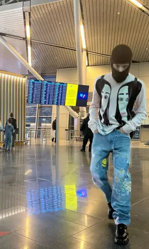 Slava Marlow wearing Raf Simons sweater