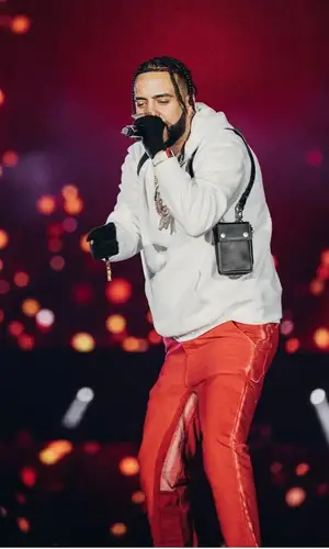 French Montana wearing Gallery Dept. jeans