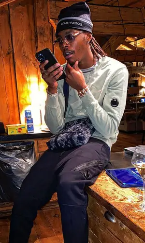 Koba Lad wearing C.P. Company sweatshirt