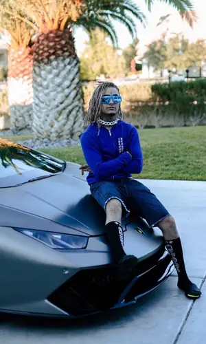 Lil Pump wearing Gucci eyewear