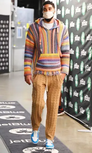 Jayson Tatum wearing Laneus hoody