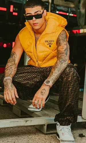 Lunay wearing Prada jacket