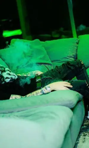 Yeat wearing Alexander McQueen boots