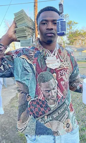 Bankroll Freddie wearing Mob Haus sweater