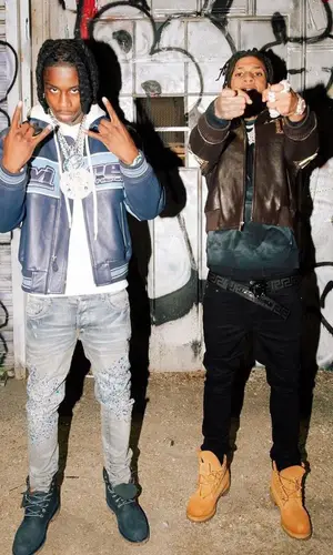 Polo G wearing Timberland boots