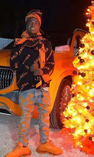 Kodak Black wearing Balenciaga hat