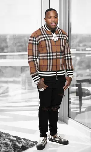 BandMan Kevo wearing Burberry jacket