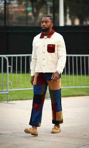 Tyrod Taylor wearing Noah pants