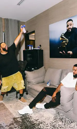 DJ Khaled wearing Louis Vuitton sandal