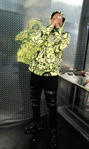 Fivio Foreign wearing Givenchy hoody