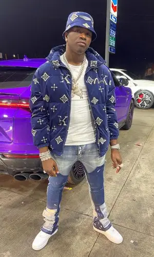 Bankroll Freddie wearing Evisu jacket