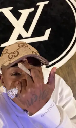 DaBaby wearing Gucci sandal