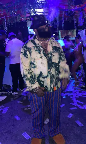 ASAP Bari wearing Loewe sandal
