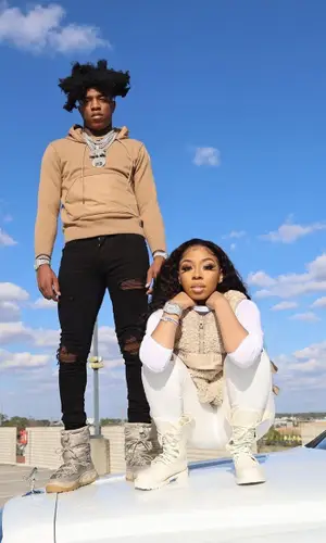 Yungeen Ace wearing Moncler hoody