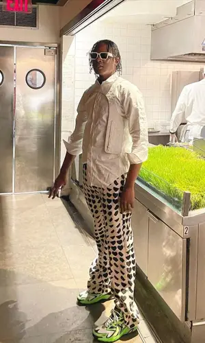 Bloody Dior wearing Marni pants