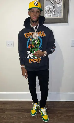 Toosii wearing Gallery Dept. hoody