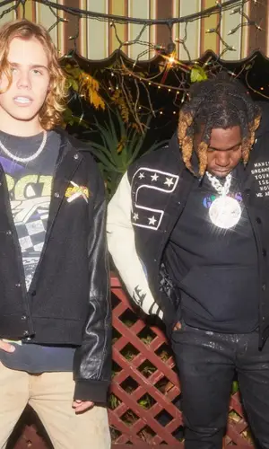 Don Toliver wearing Rick Owens jeans